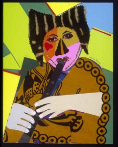 flutist-mixed-media